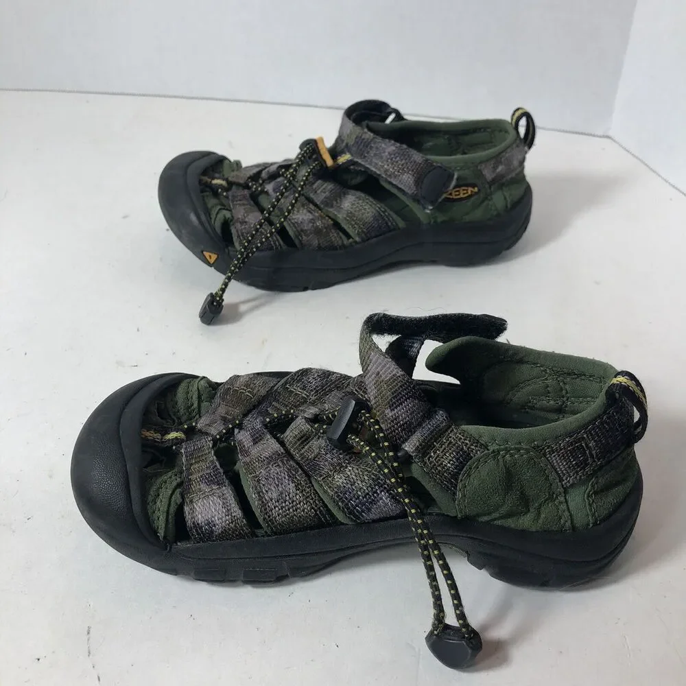 Keen Sandals Size Youth Kids‎ 1 Newport H2 Sports Waterproof Green Camo C1